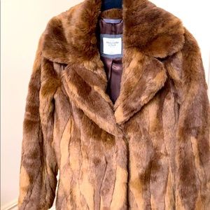 Abercrombie & Fitch Faux Fur Coat